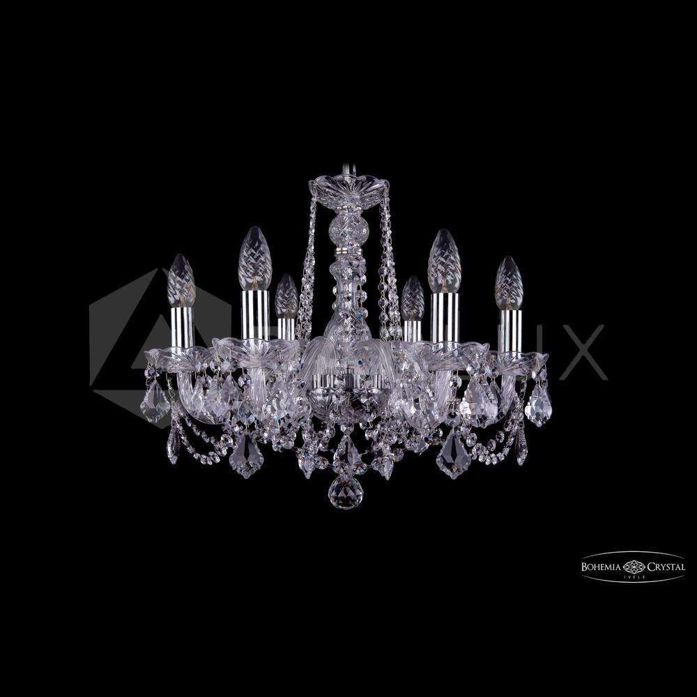 Люстра хрустальная 1402/6/160 Ni Leafs Bohemia Ivele Crystal