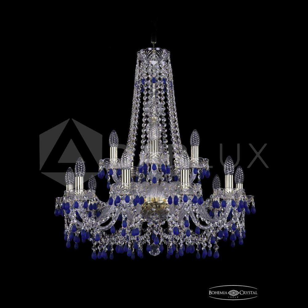 Люстра хрустальная 1410/10+5/240/h-75 G V3001 Bohemia Ivele Crystal