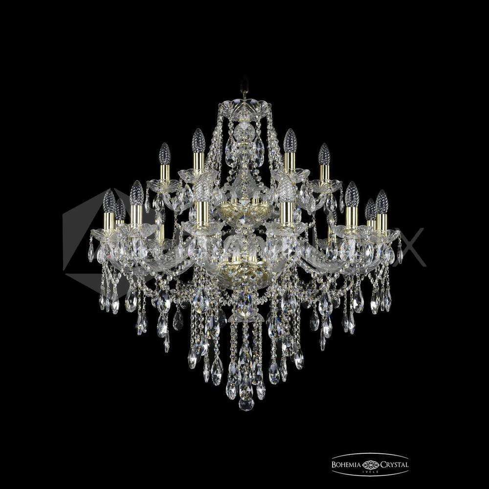 Люстра хрустальная 1415/12+6/300/2d G Bohemia Ivele Crystal