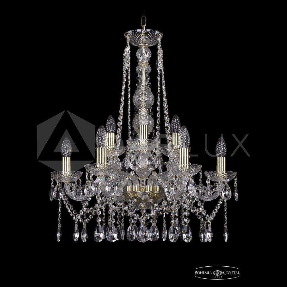 Люстра хрустальная 1413/6+3/200/h-66 G Bohemia Ivele Crystal
