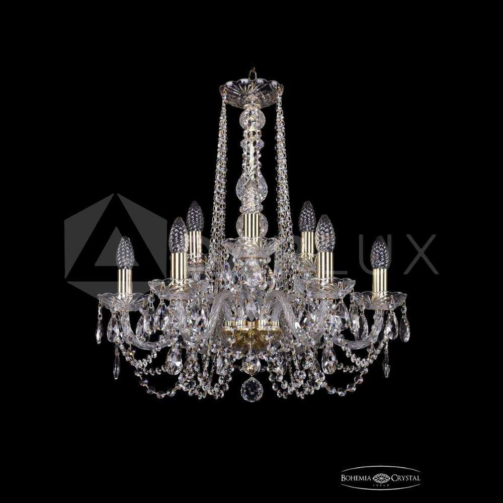 Люстра хрустальная 1402/6+3/195/h-58 G Bohemia Ivele Crystal