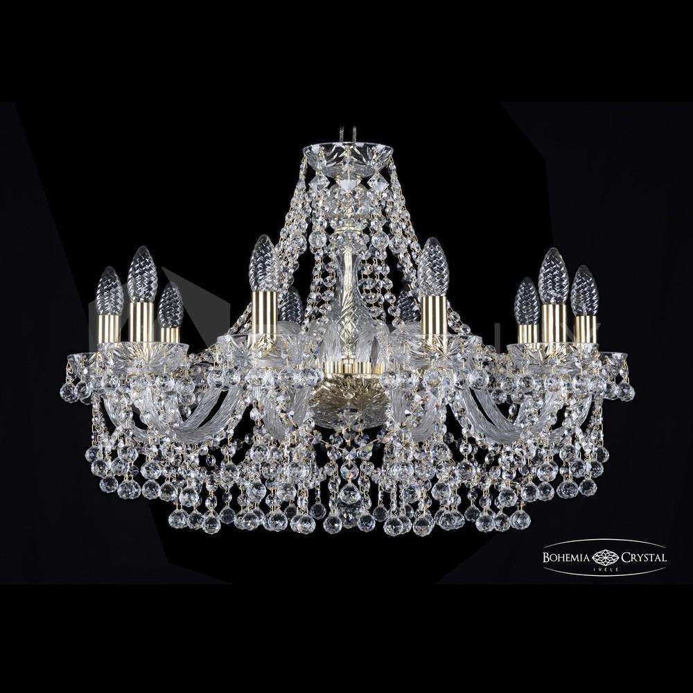 Люстра хрустальная 2409/10/240 G Clear/1A Bohemia Ivele Crystal