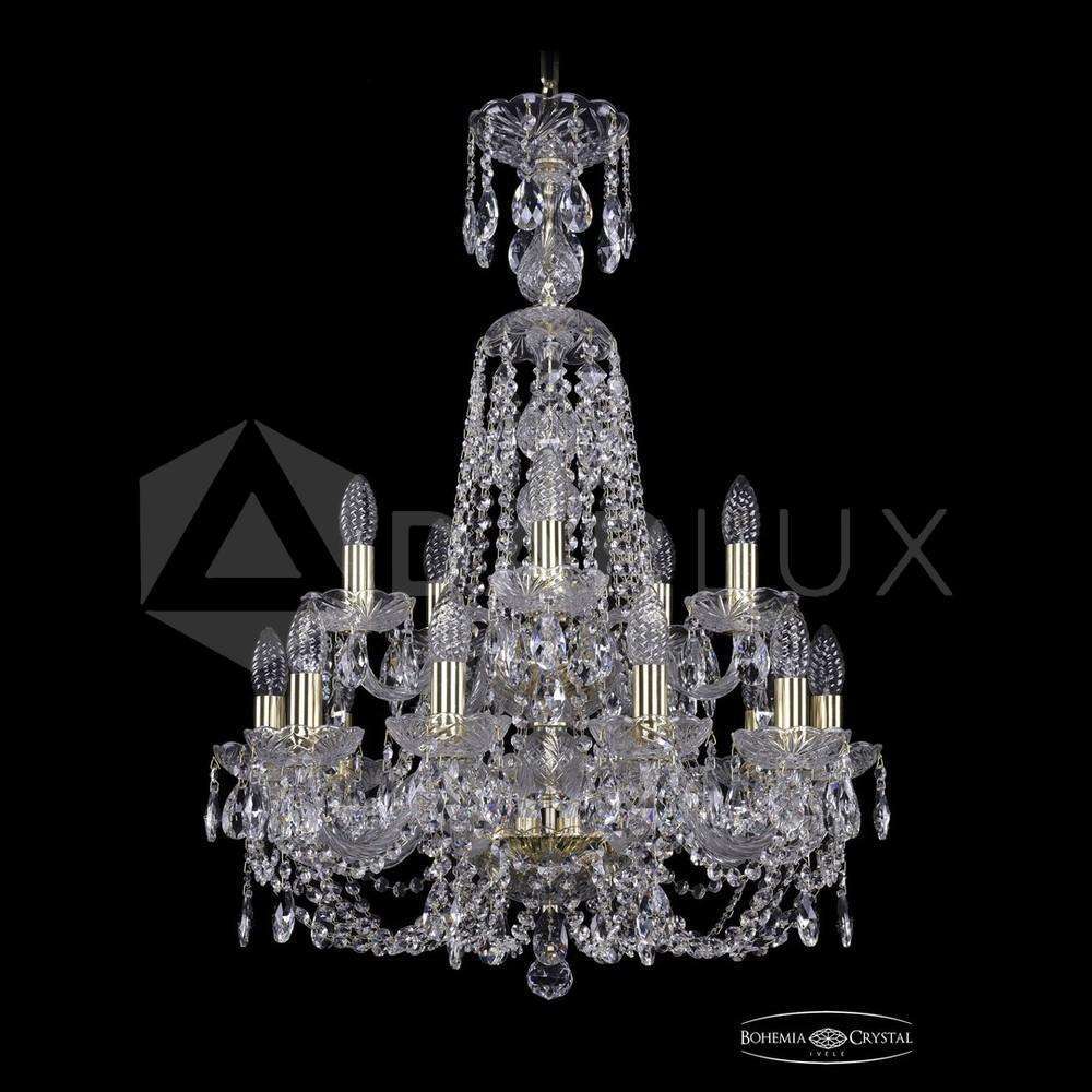 Люстра хрустальная 1406/10+5/195/XL-80/2d G Bohemia Ivele Crystal