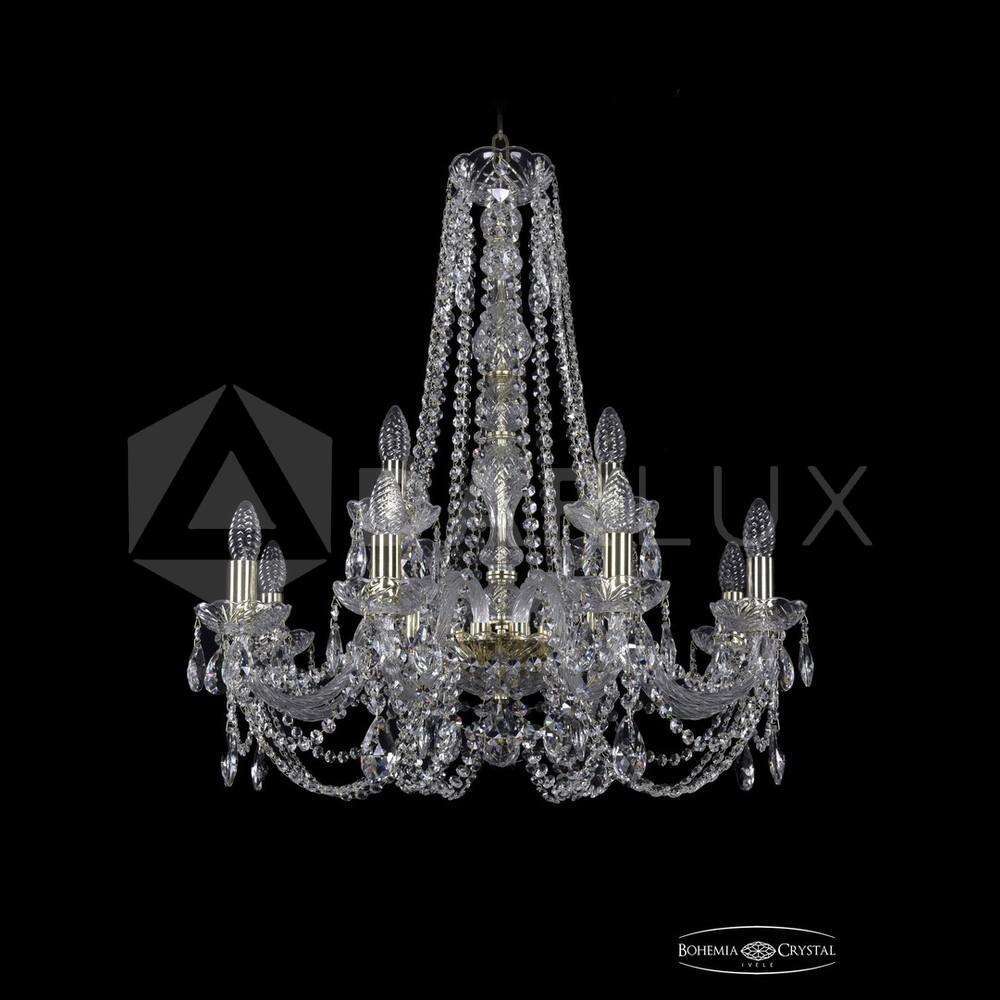 Люстра хрустальная 1406/8+4/240/h-75 G Bohemia Ivele Crystal
