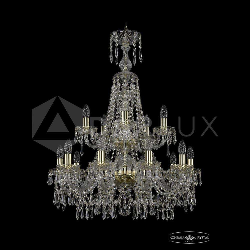 Люстра хрустальная 1403/10+5/240/XL-92/2d G Bohemia Ivele Crystal