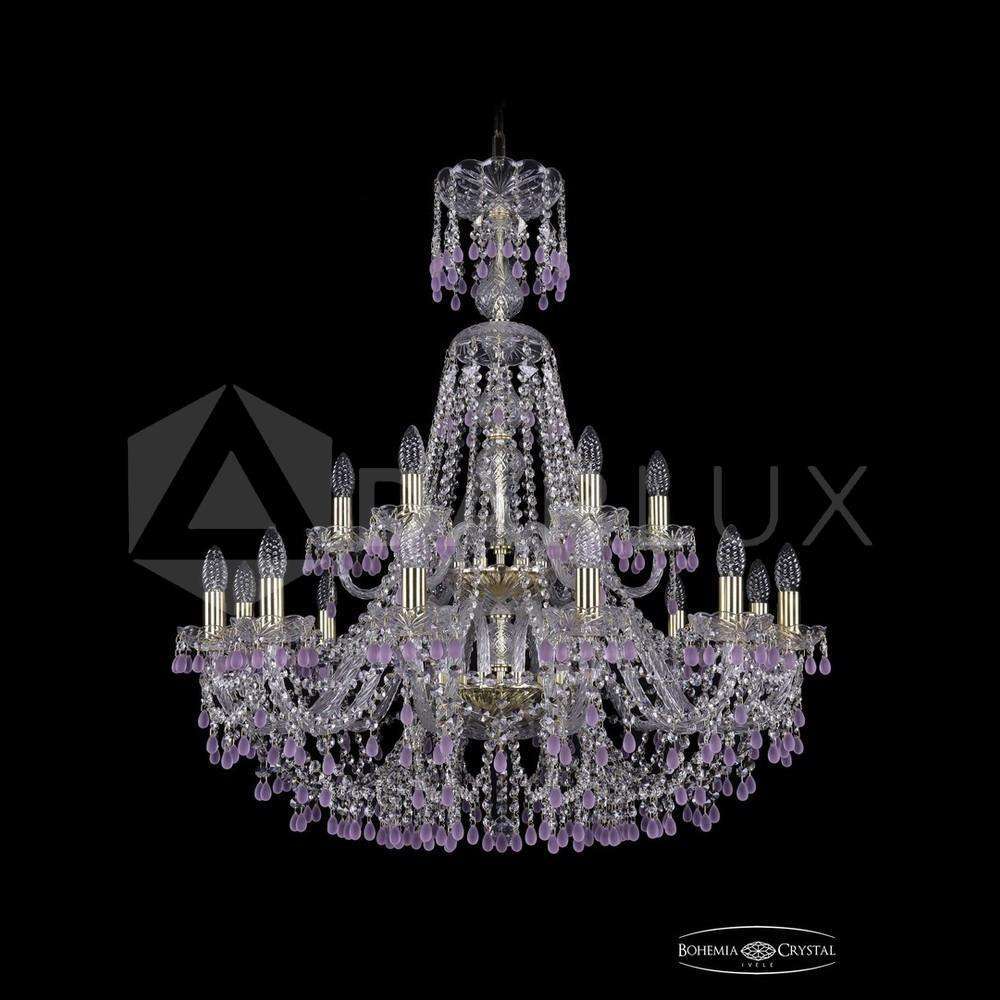 Люстра хрустальная 1410/12+6/300/XL-95/2d G V7010 Bohemia Ivele Crystal
