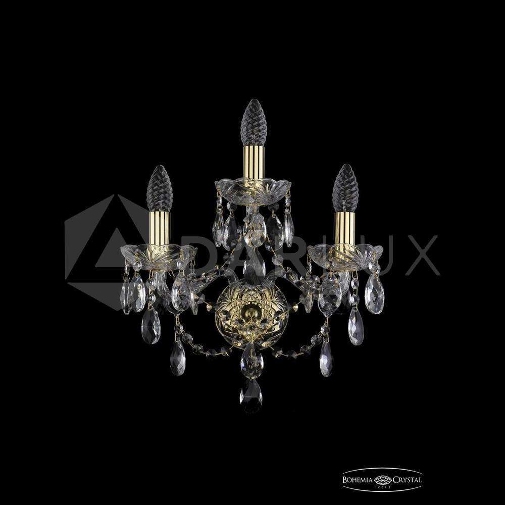Бра хрустальные 1415B/2+1/141 G Bohemia Ivele Crystal