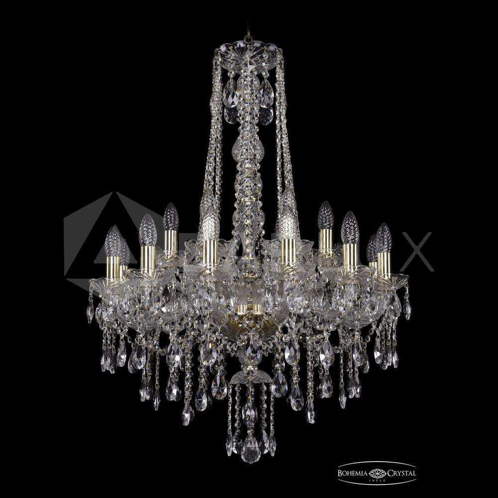 Люстра хрустальная 1415/12+6/220/h-86 G Bohemia Ivele Crystal