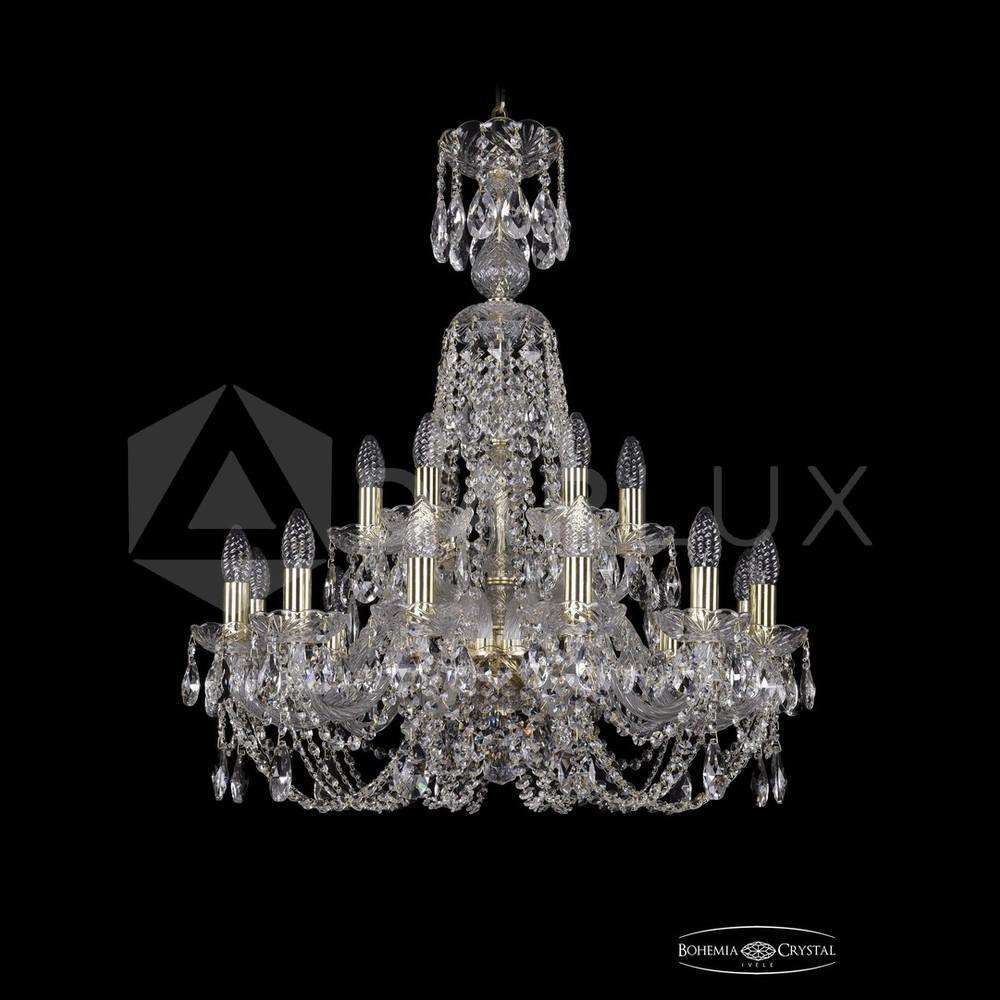Люстра хрустальная 1406/12+6/240/XL-78 G Bohemia Ivele Crystal