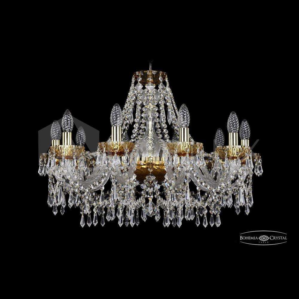 Люстра хрустальная 2403/10/240 G Amber/1C Bohemia Ivele Crystal