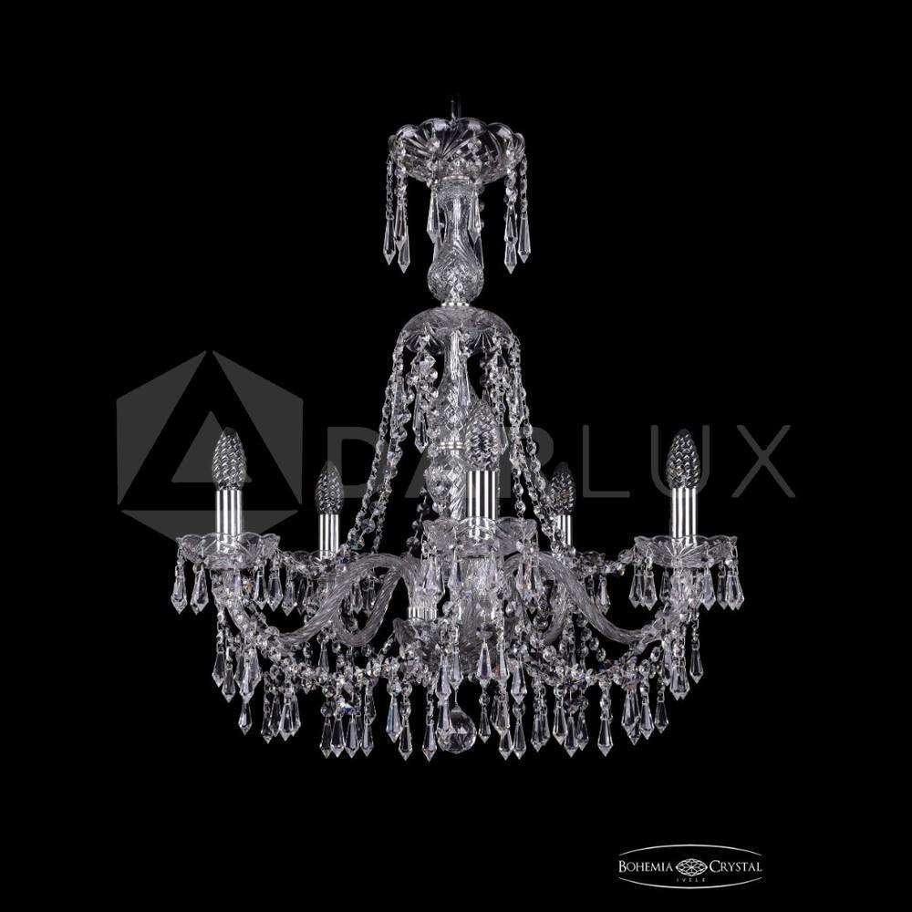 Люстра хрустальная 1403/5/195/XL-65 Ni Bohemia Ivele Crystal