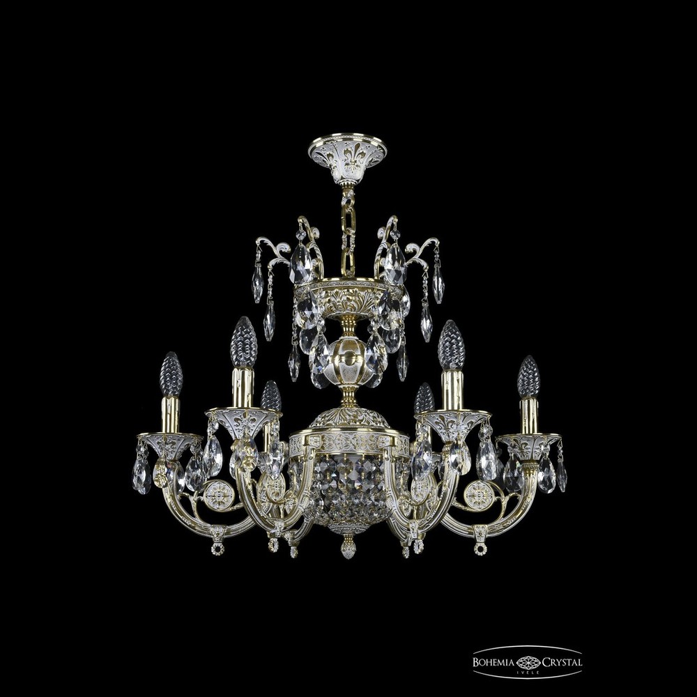 Люстра бронзовая 8721/6/KR175SP/175IT GW Bohemia Ivele Crystal
