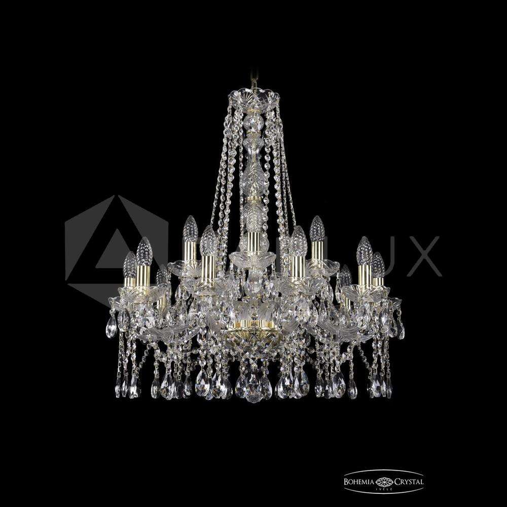 Люстра хрустальная 1413/10+5/220/h-71 G Bohemia Ivele Crystal