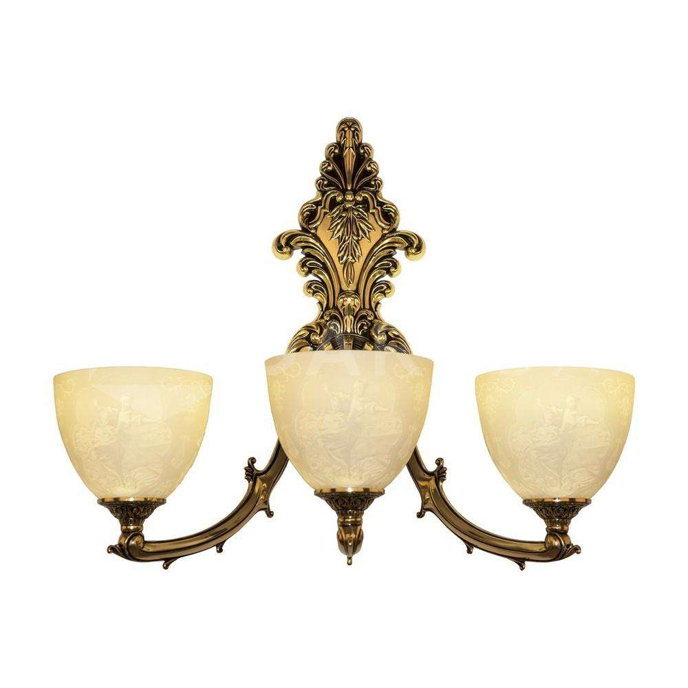 Бра бронзовые 7211B15P/3/210 GB P1 U Pair Bohemia Ivele Crystal