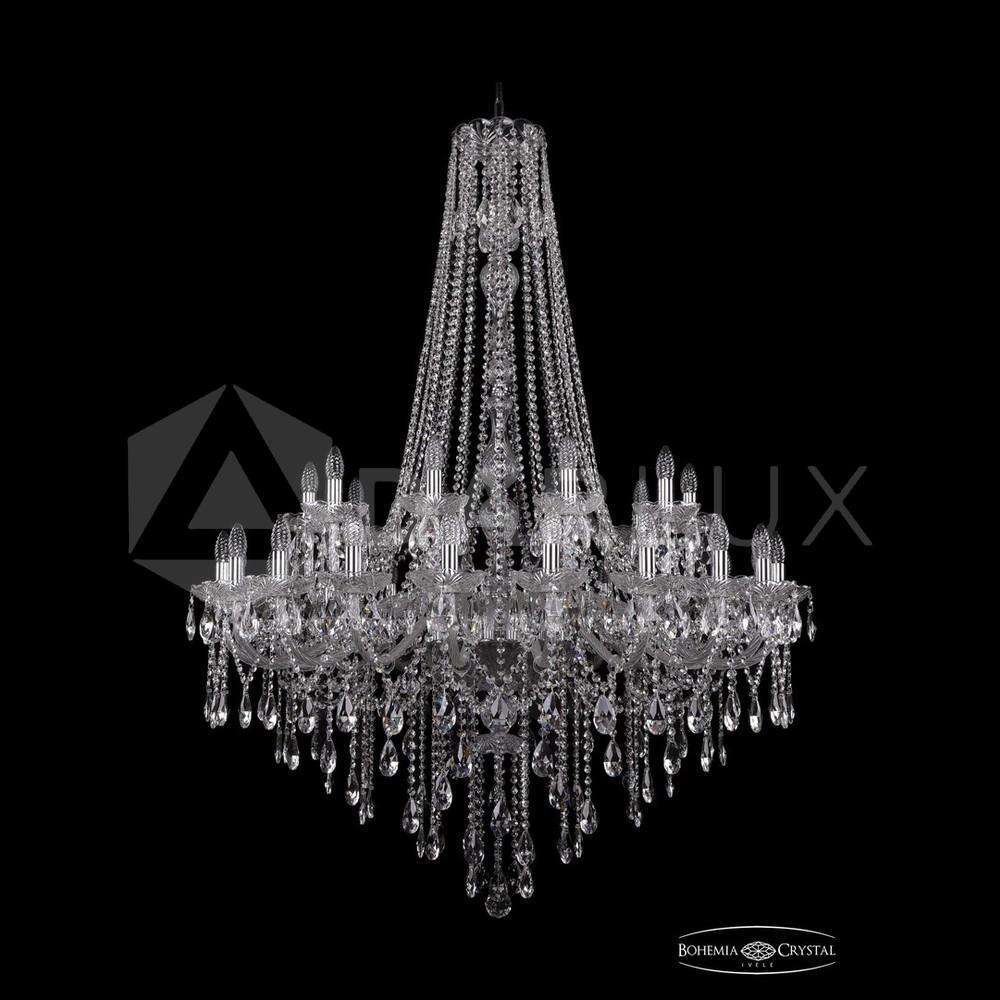 Люстра хрустальная 1415/20+10/400/h-154 Ni Bohemia Ivele Crystal