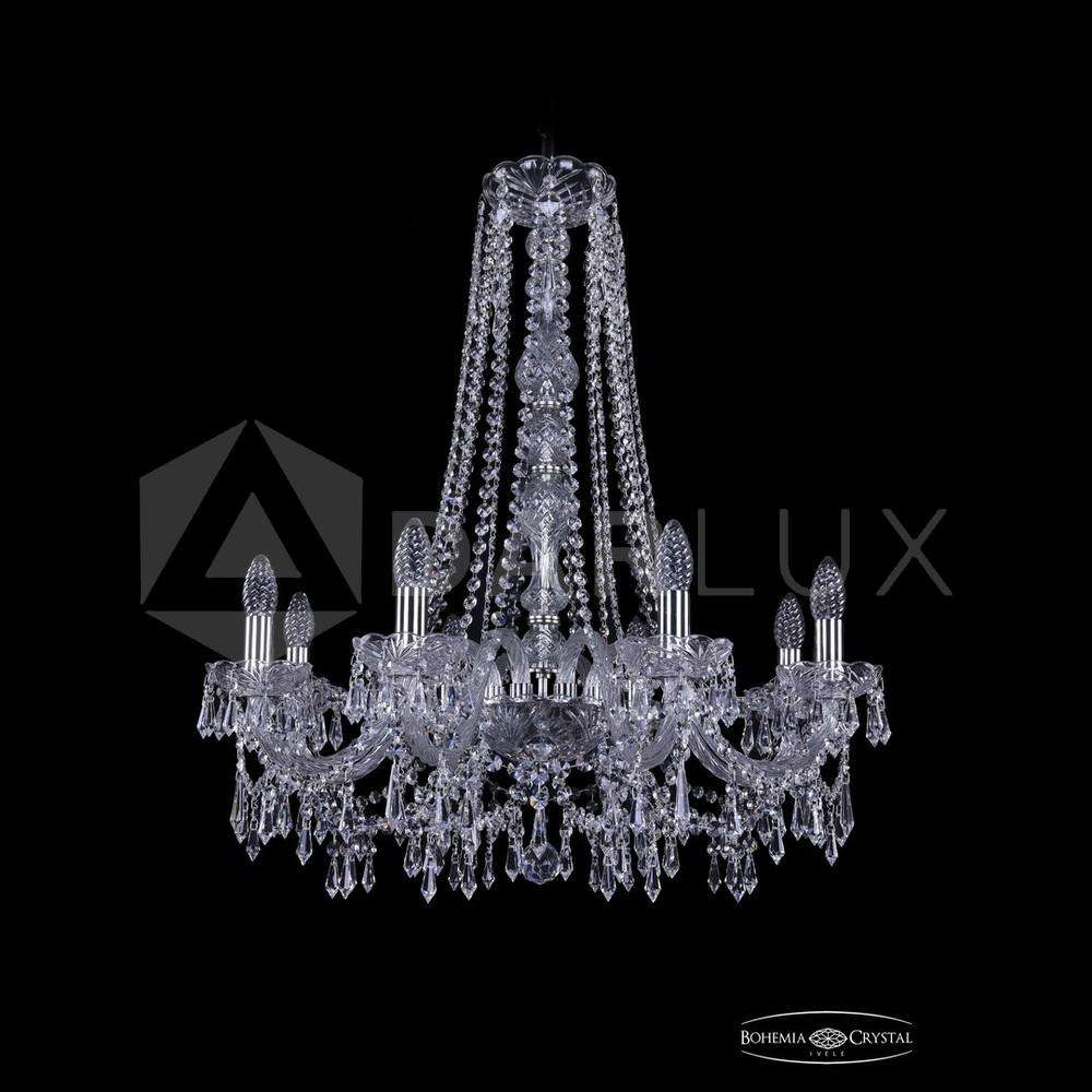 Люстра хрустальная 1403/8/240/h-76 Ni Bohemia Ivele Crystal
