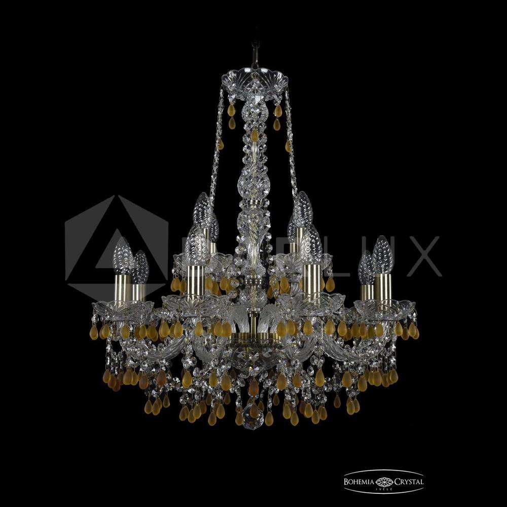 Люстра хрустальная 1410/8+4/195/h-63 Pa V1003 Bohemia Ivele Crystal
