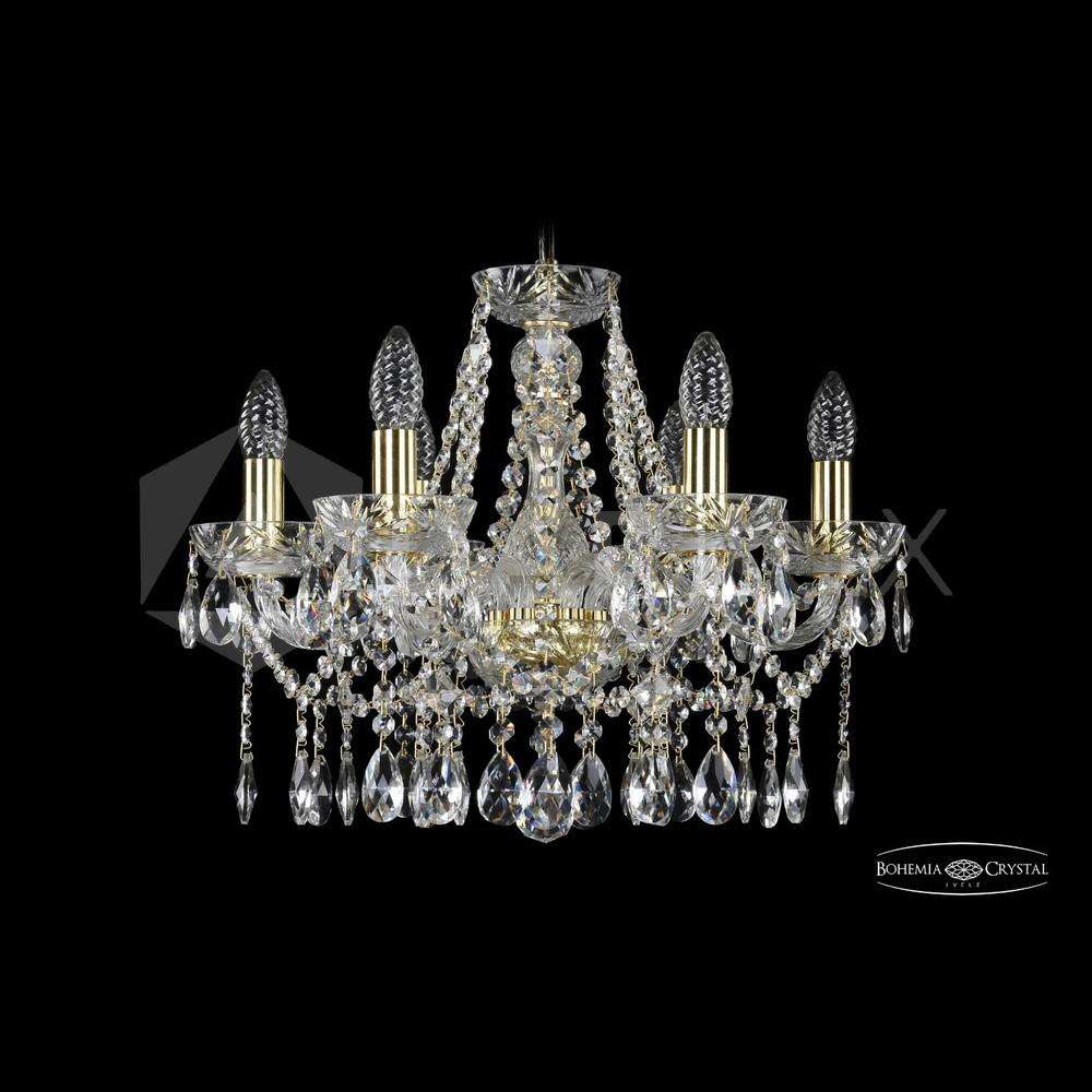 Люстра хрустальная 2413/6/165 G Clear/1A Bohemia Ivele Crystal