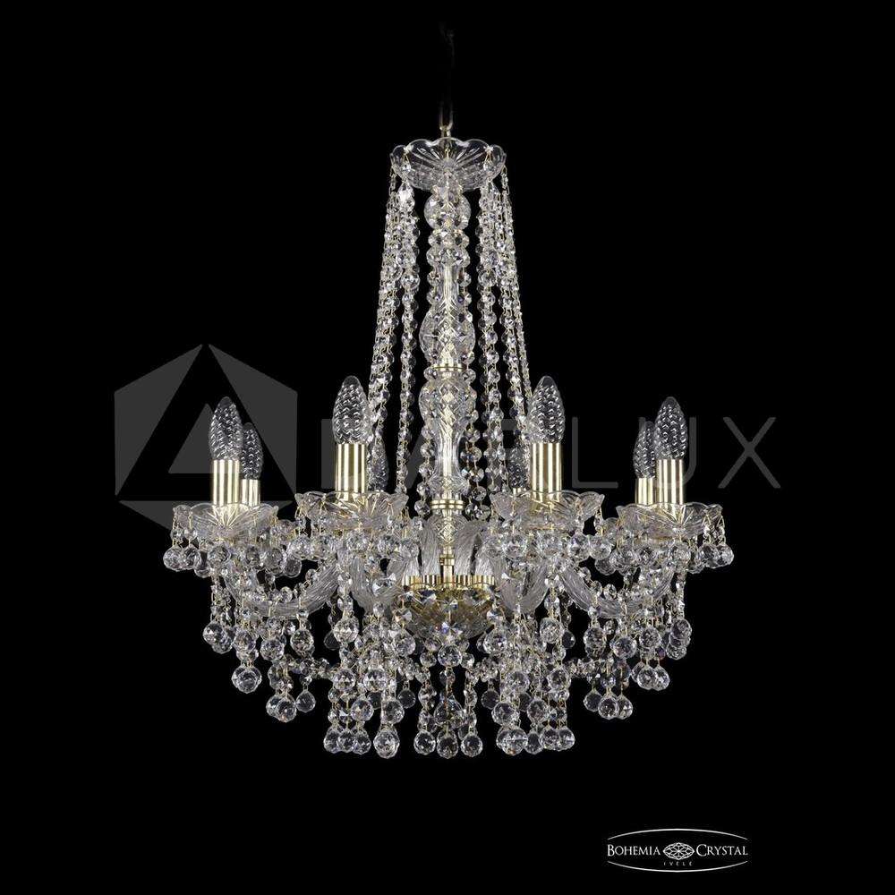 Люстра хрустальная 1409/8/195/h-63 G Bohemia Ivele Crystal