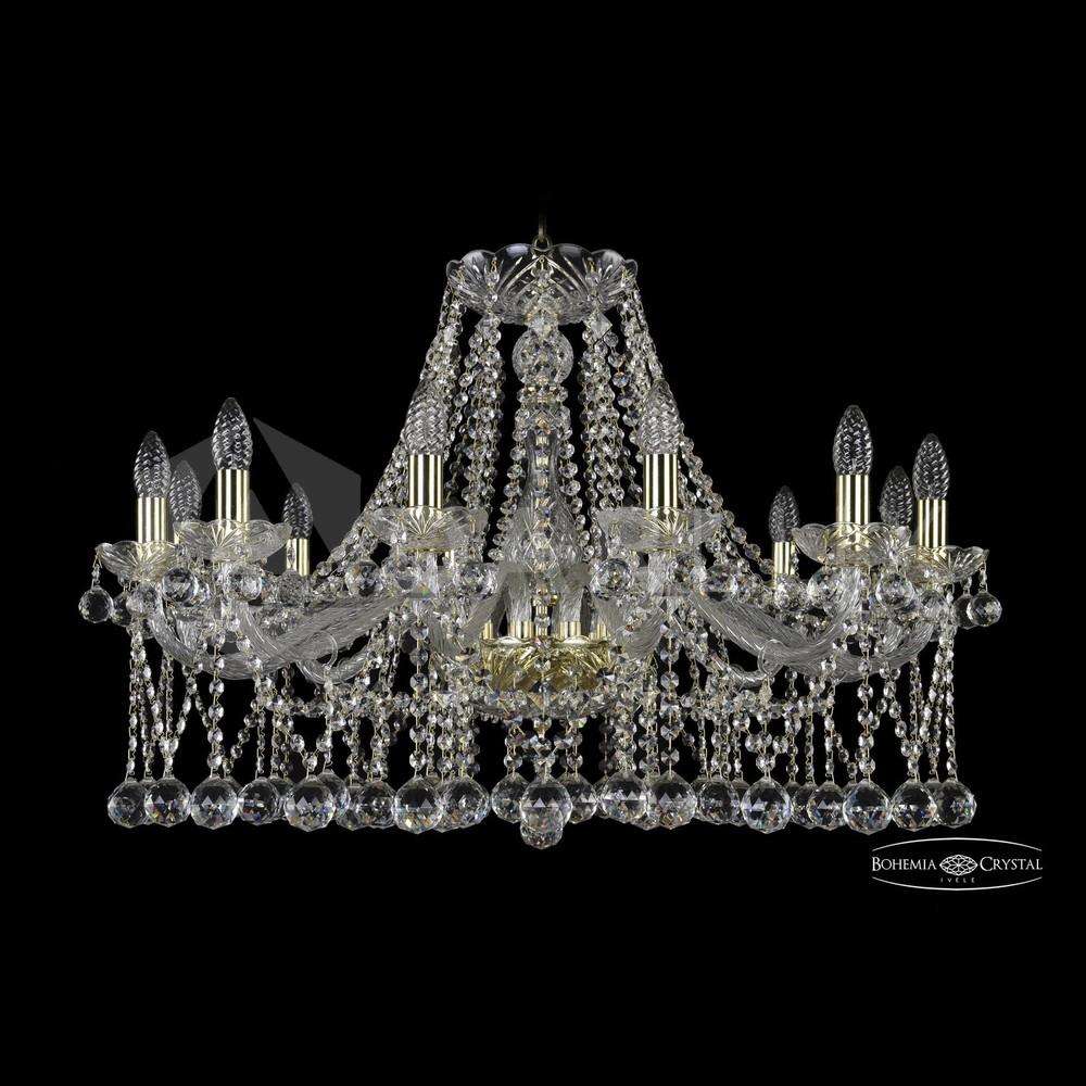Люстра хрустальная 1413/12/300 G Balls Bohemia Ivele Crystal