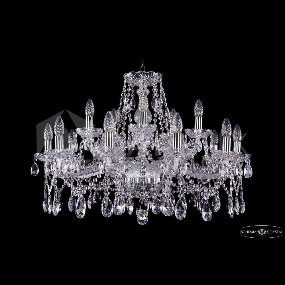 Люстра хрустальная 1413/10+5/300v Ni Bohemia Ivele Crystal