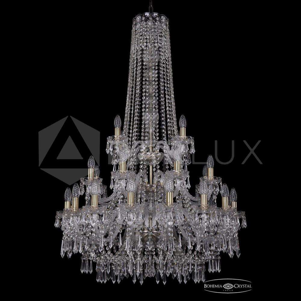 Люстра хрустальная 1403/16+8+4/300/h-130/3d Pa Bohemia Ivele Crystal