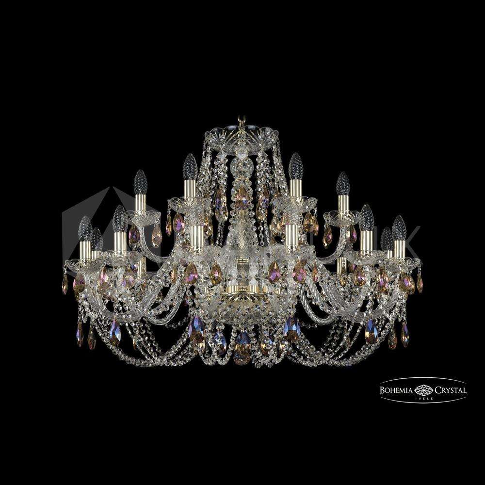 Люстра хрустальная 1406/12+6/300 G K777 Bohemia Ivele Crystal