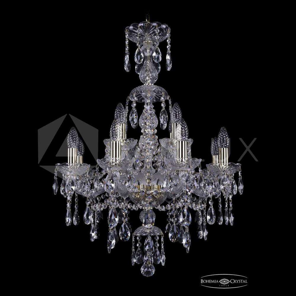 Люстра хрустальная 1415/8+4/200/XL-76 G Bohemia Ivele Crystal