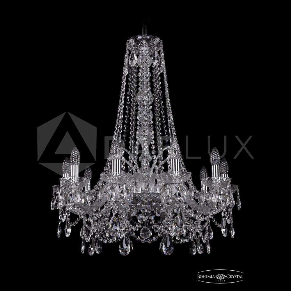 Люстра хрустальная 1411/10/240/h-83 Ni Bohemia Ivele Crystal
