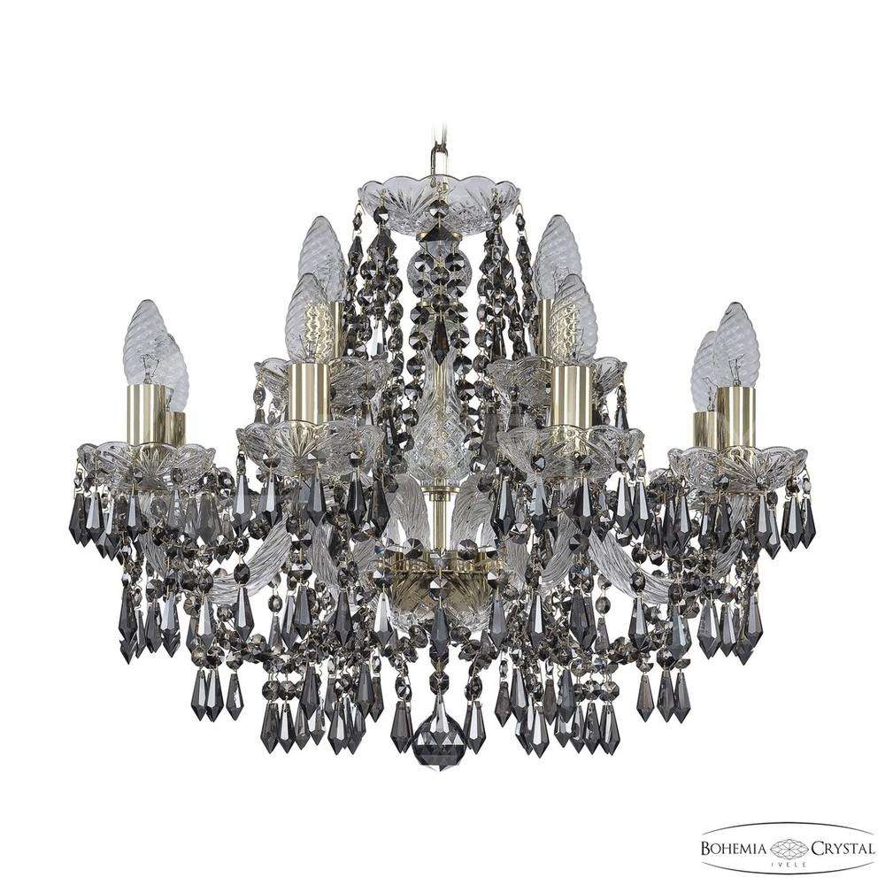 Люстра хрустальная 1403/8+4/195 G R781 Bohemia Ivele Crystal