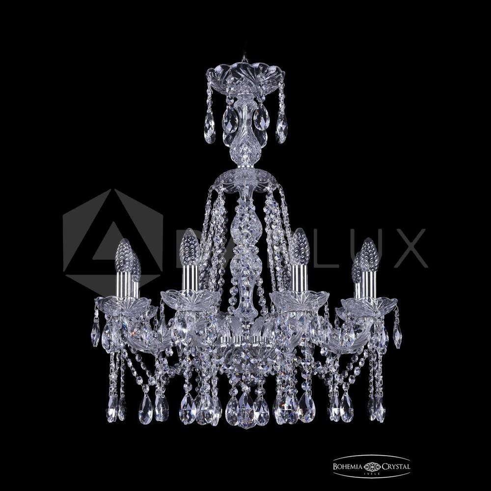 Люстра хрустальная 1413/8/200/XL-66 Ni Bohemia Ivele Crystal