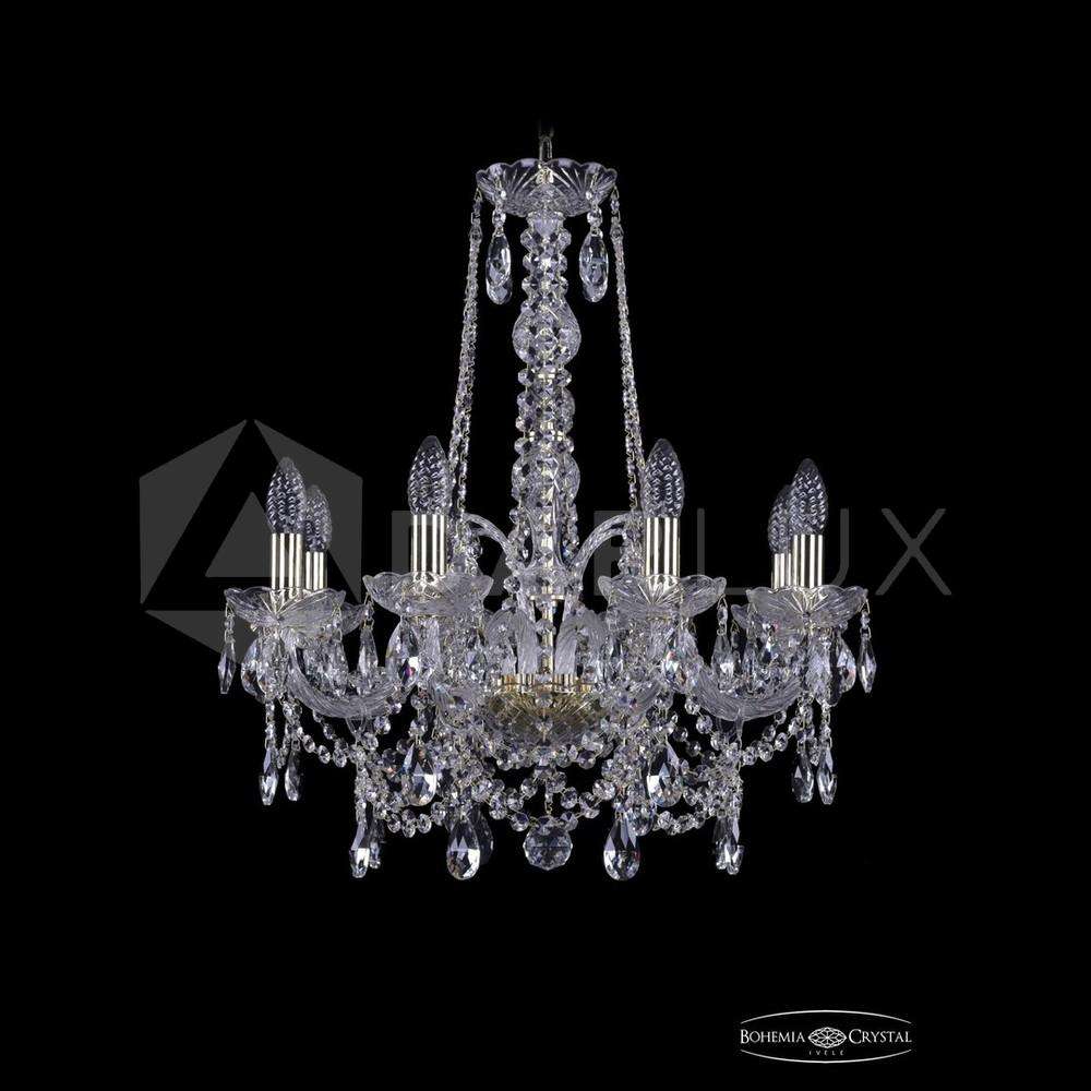Люстра хрустальная 1411/8/195/h-65 G Bohemia Ivele Crystal