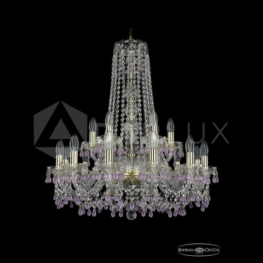 Люстра хрустальная 1410/12+6/240/h-74 G V7010 Bohemia Ivele Crystal