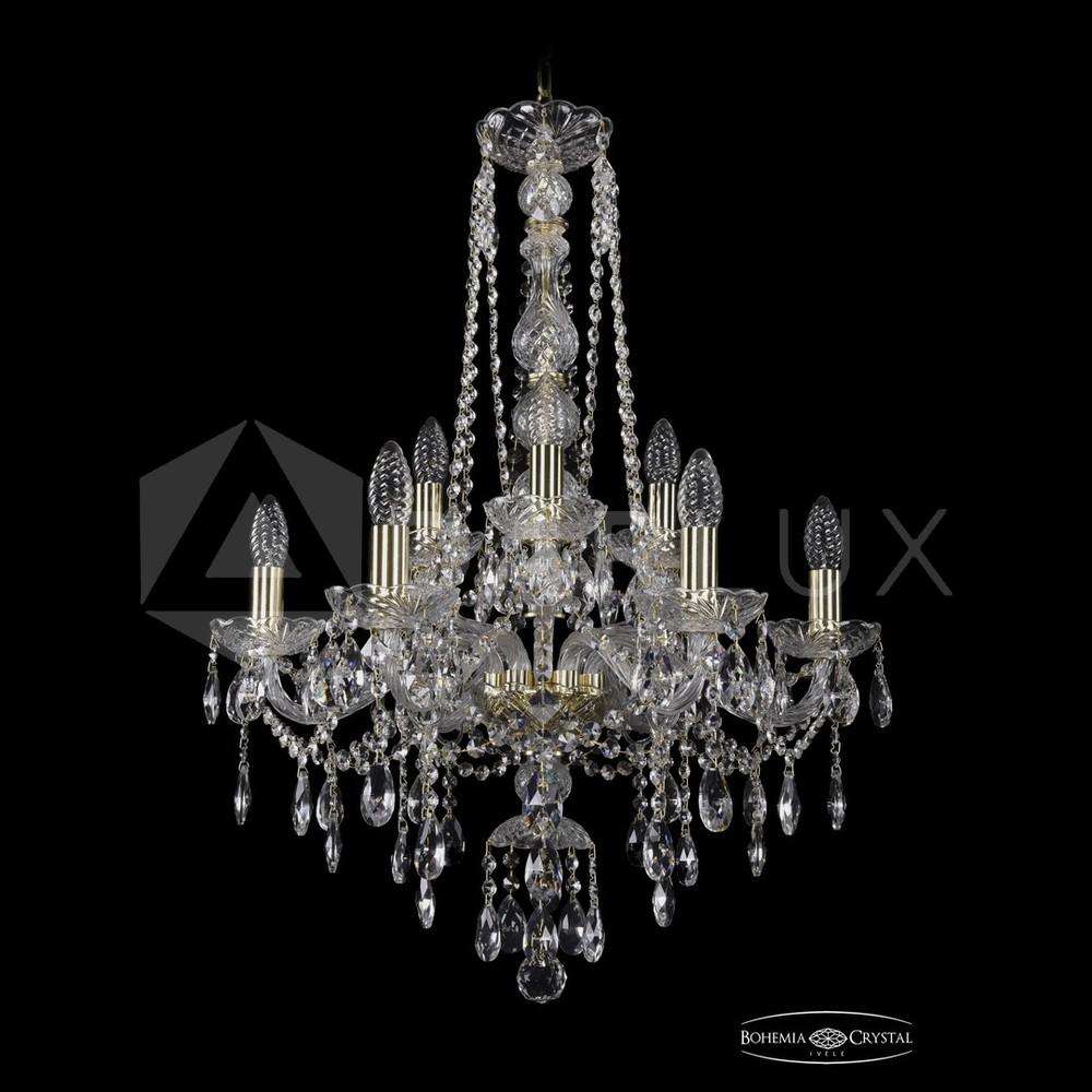 Люстра хрустальная 1415/6+3/200/h-77 G Bohemia Ivele Crystal