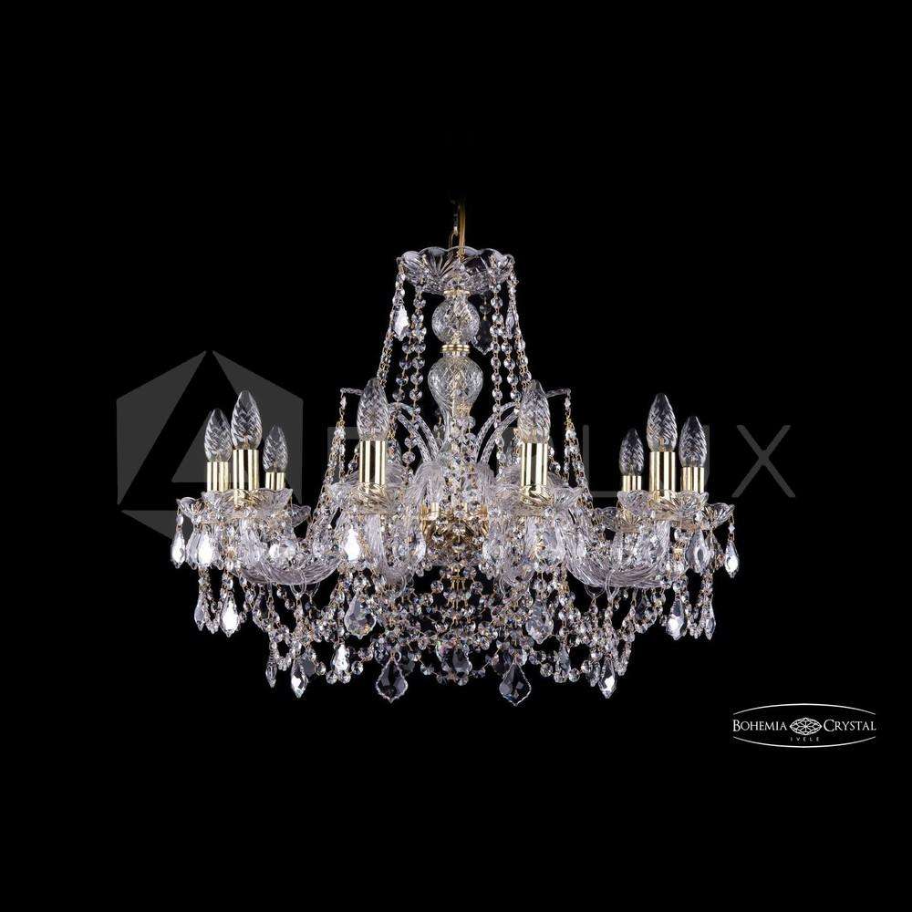 Люстра хрустальная 1411/10/240 G Leafs Bohemia Ivele Crystal