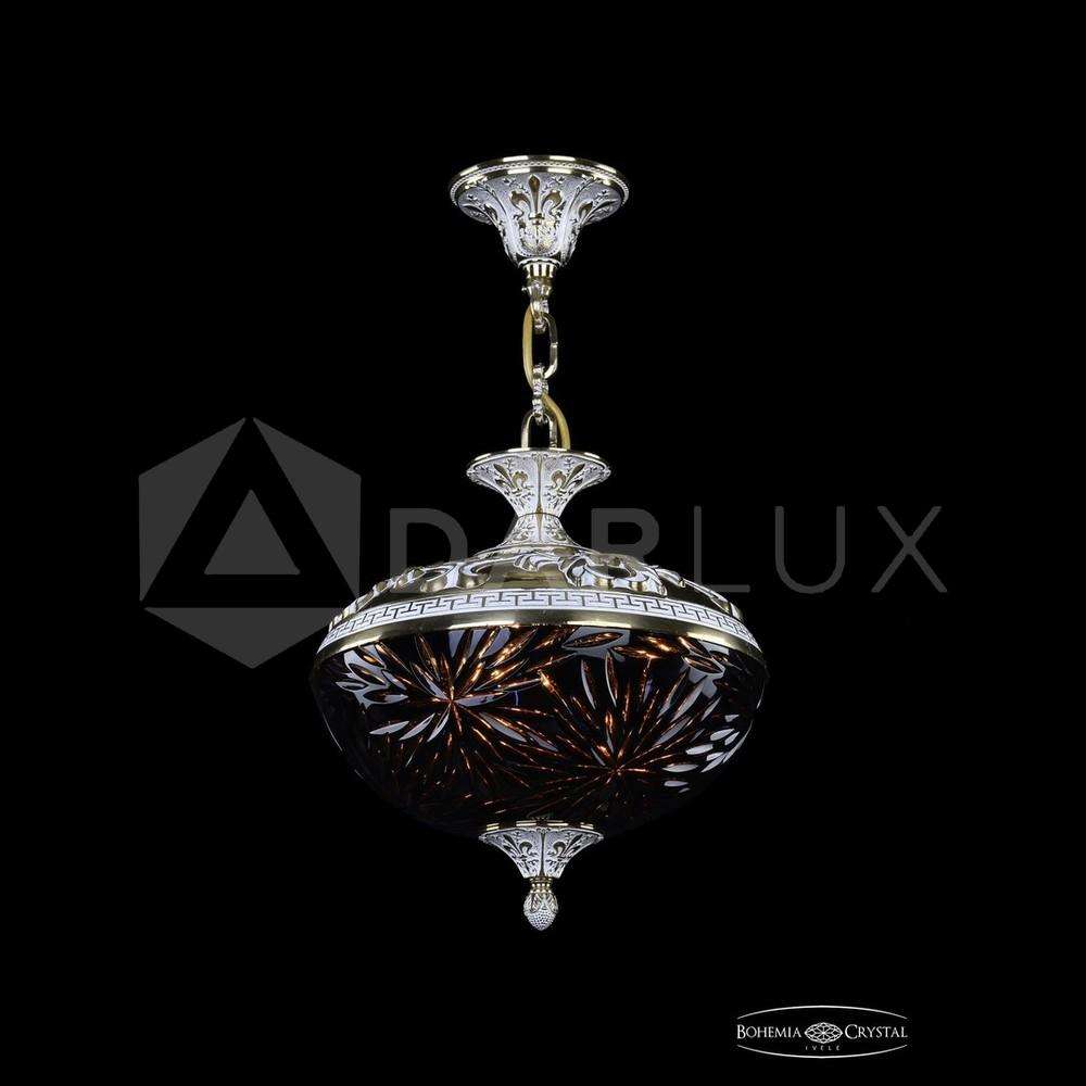 Люстра бронзовая 1773/30 GW Amber/Blue/1A Bohemia Ivele Crystal