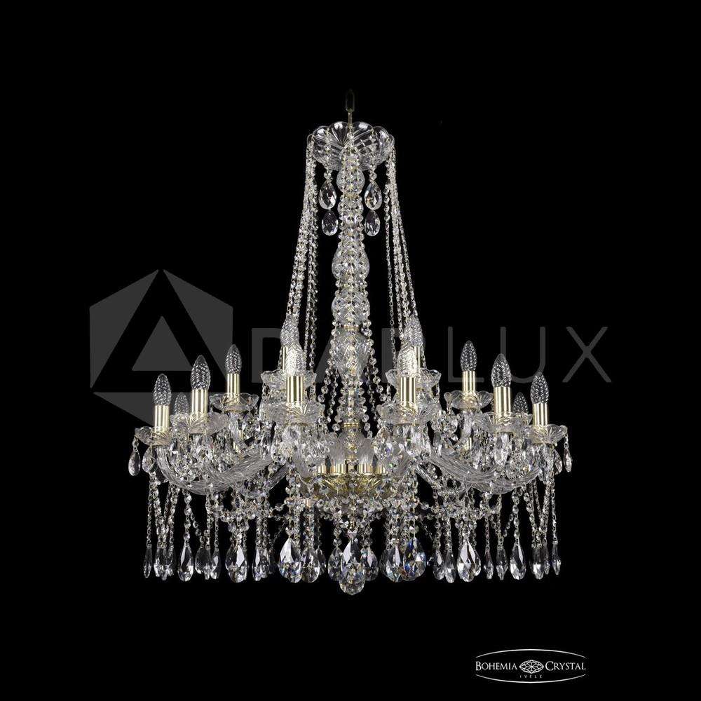 Люстра хрустальная 1413/12+6/300/h-95 G Bohemia Ivele Crystal
