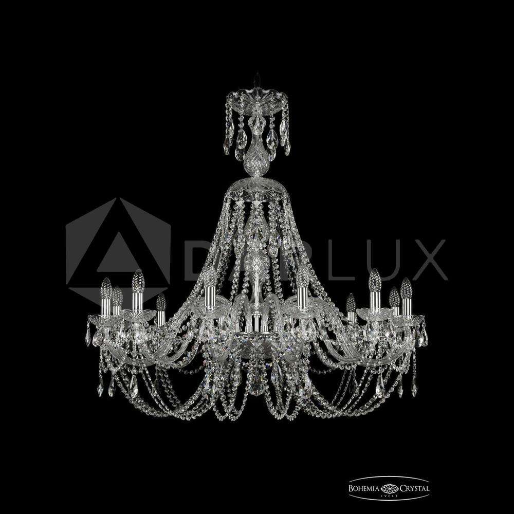 Люстра хрустальная 1406/12/360/XL-97 Ni Bohemia Ivele Crystal