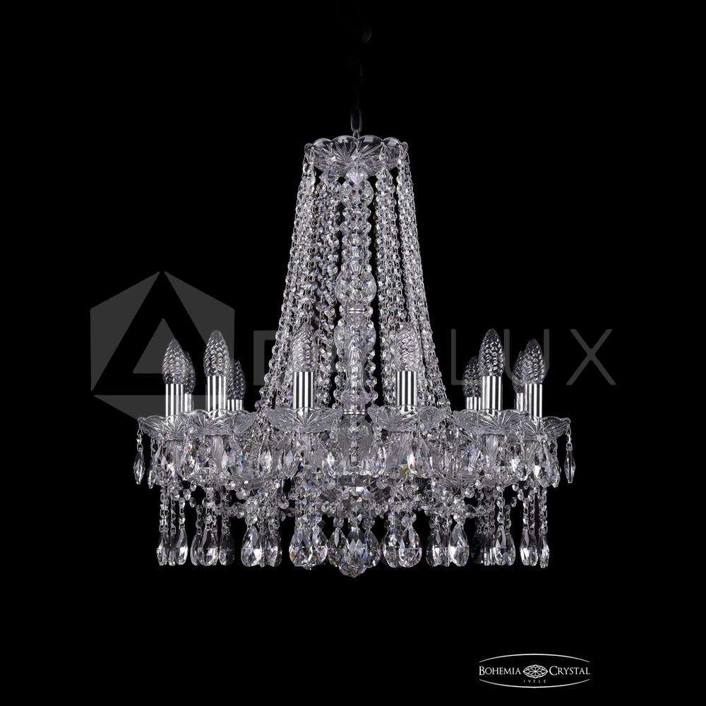 Люстра хрустальная 1413/12/200v/h-60 Ni Bohemia Ivele Crystal