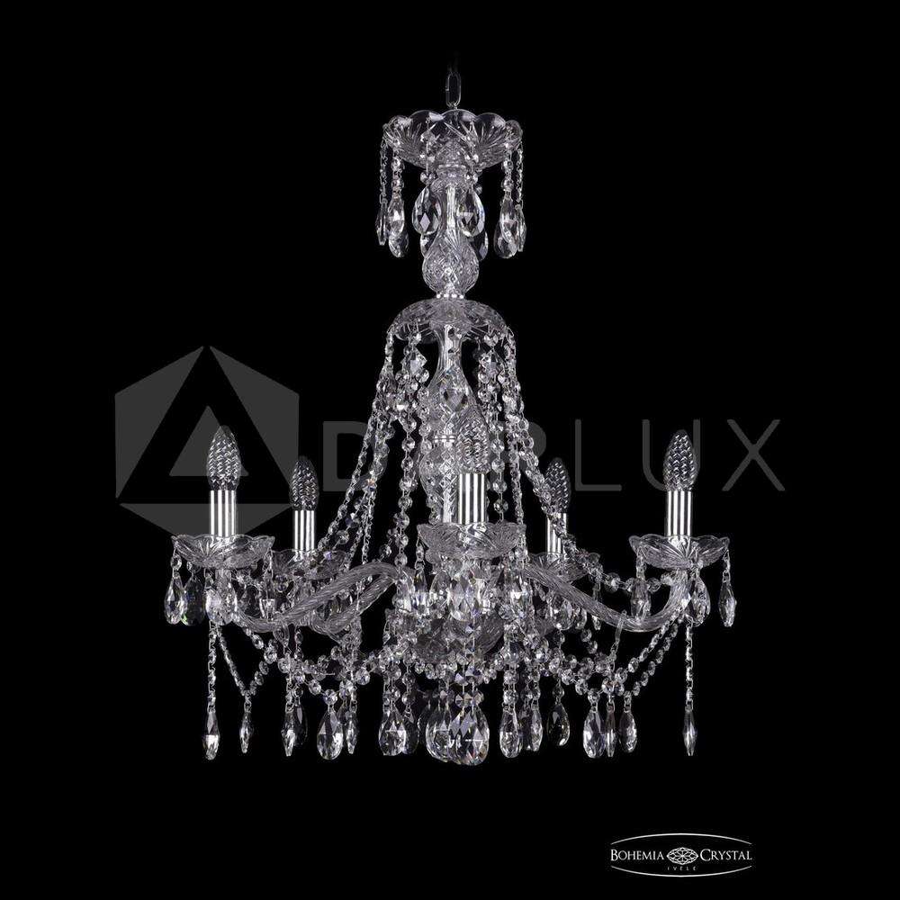 Люстра хрустальная 1413/5/200v/XL-66 Ni Bohemia Ivele Crystal