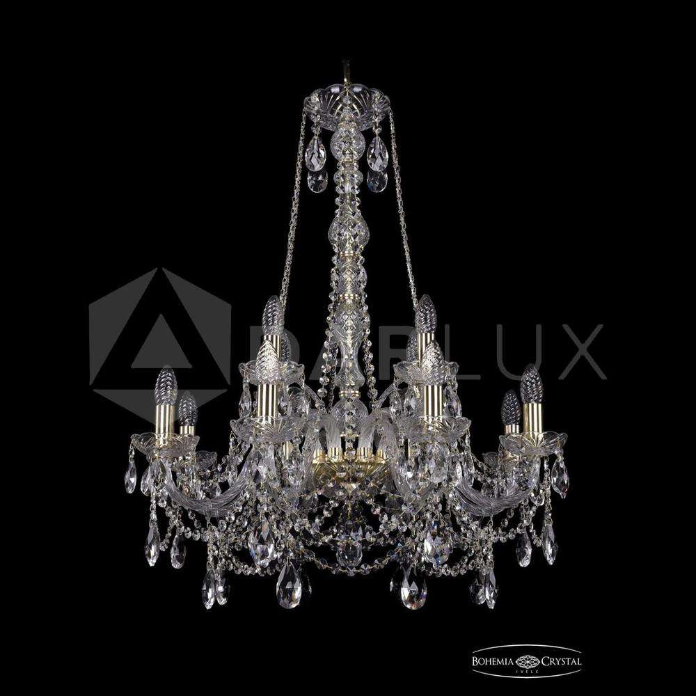 Люстра хрустальная 1411/8+4/240/h-83 G Bohemia Ivele Crystal