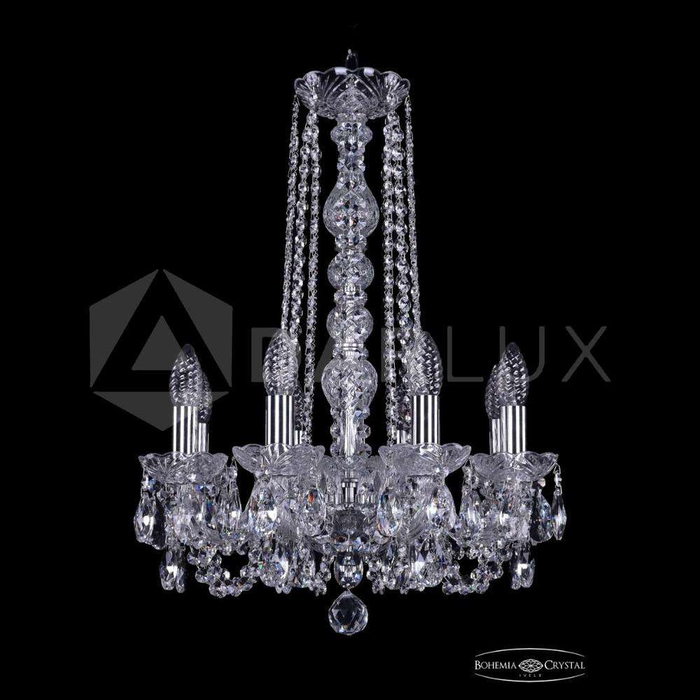 Люстра хрустальная 1402/8/141v/h-57 Ni Bohemia Ivele Crystal