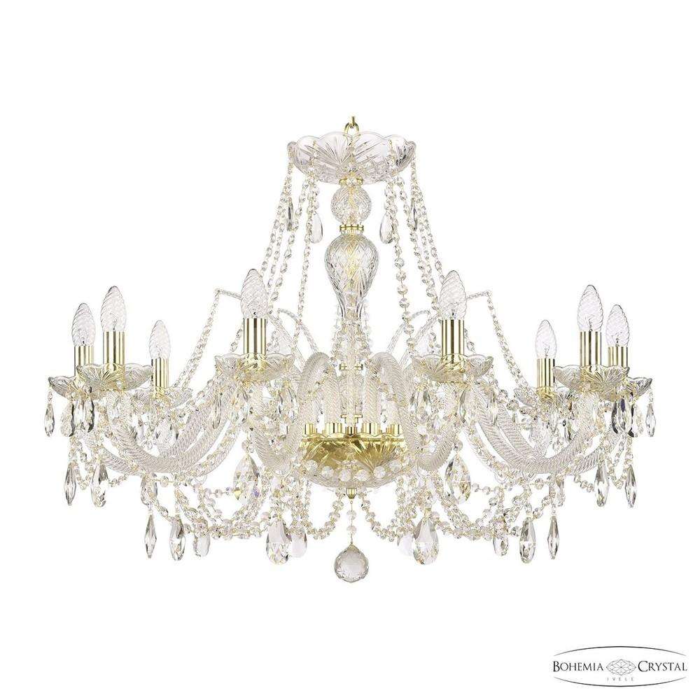 Люстра хрустальная 105/10/300 G Bohemia Ivele Crystal