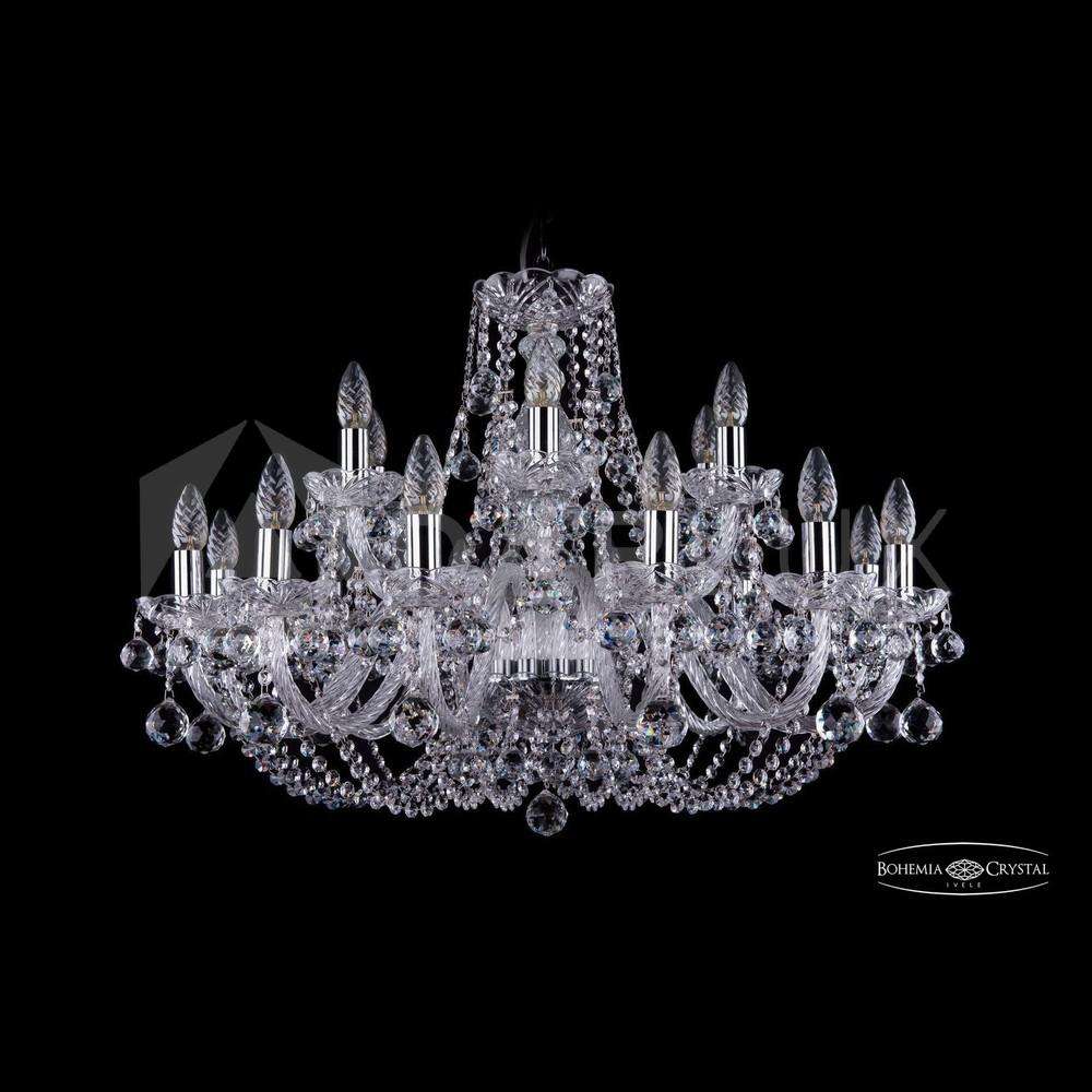 Люстра хрустальная 1406/12+6/300 Ni Balls Bohemia Ivele Crystal