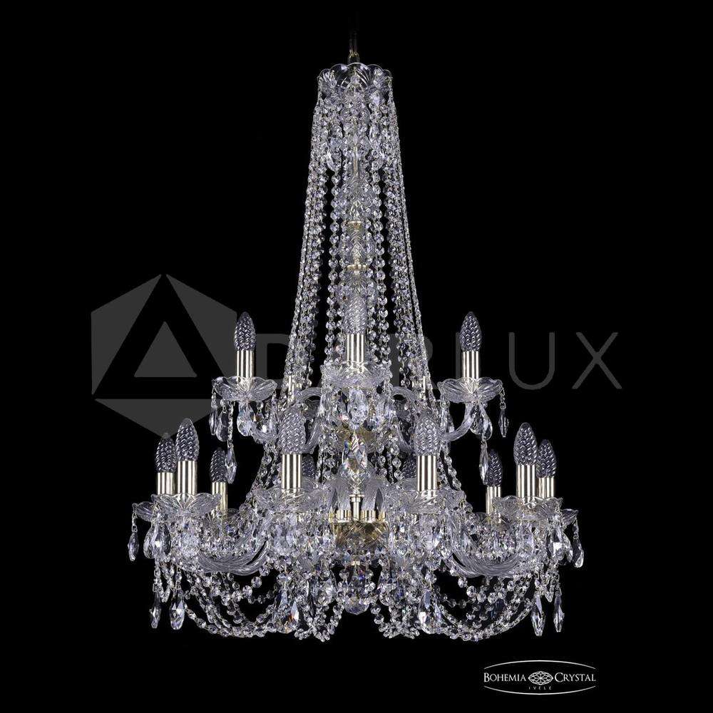 Люстра хрустальная 1406/10+5/240/h-90/2d G Bohemia Ivele Crystal