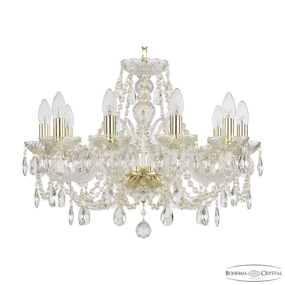 Люстра хрустальная 105/10/195 G Bohemia Ivele Crystal