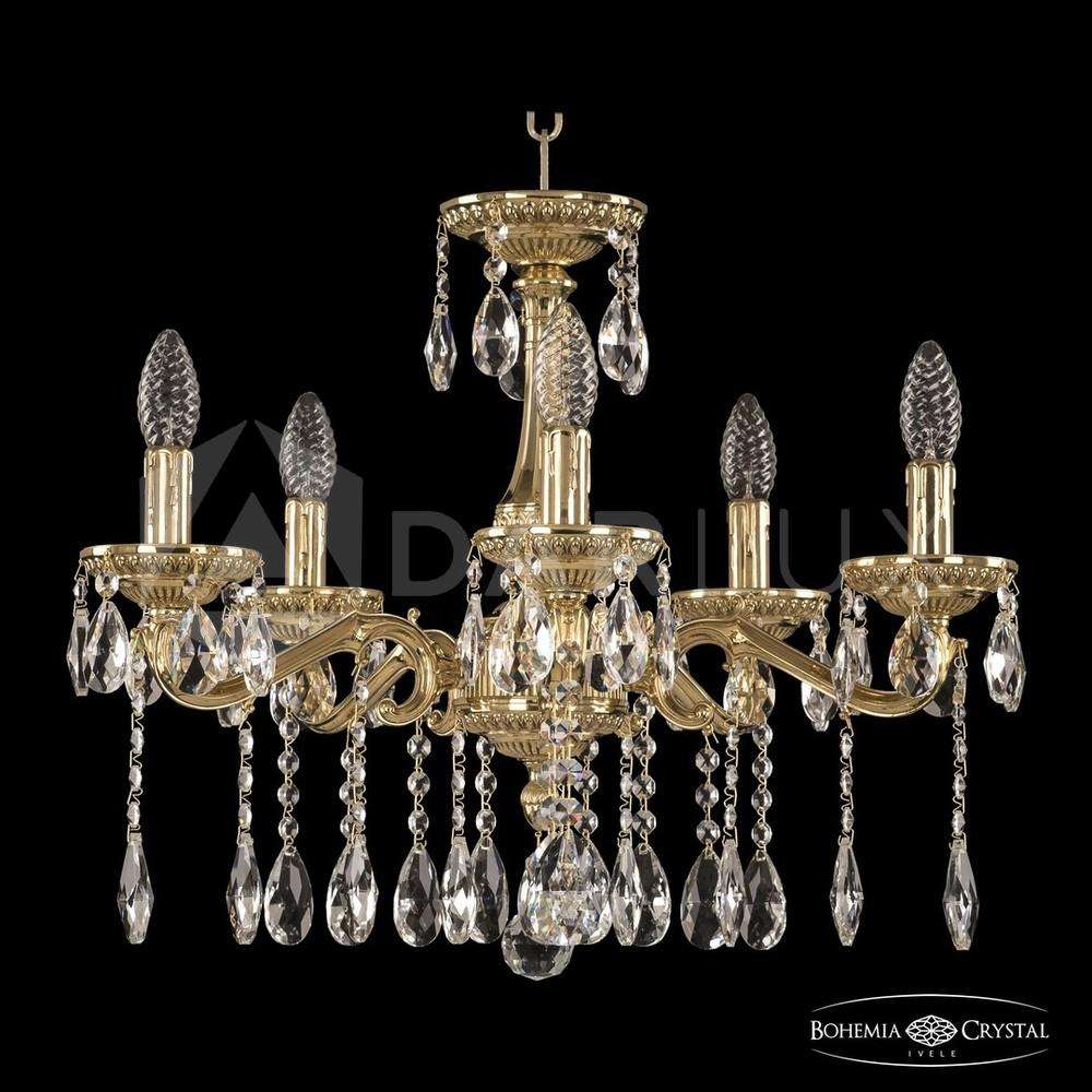 Люстра бронзовая 75102/5/175 A G Bohemia Ivele Crystal