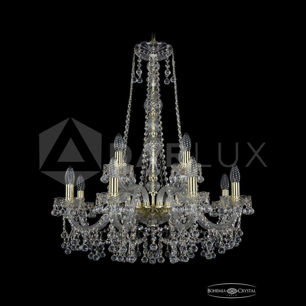 Люстра хрустальная 1409/8+4/240/h-77 G Bohemia Ivele Crystal