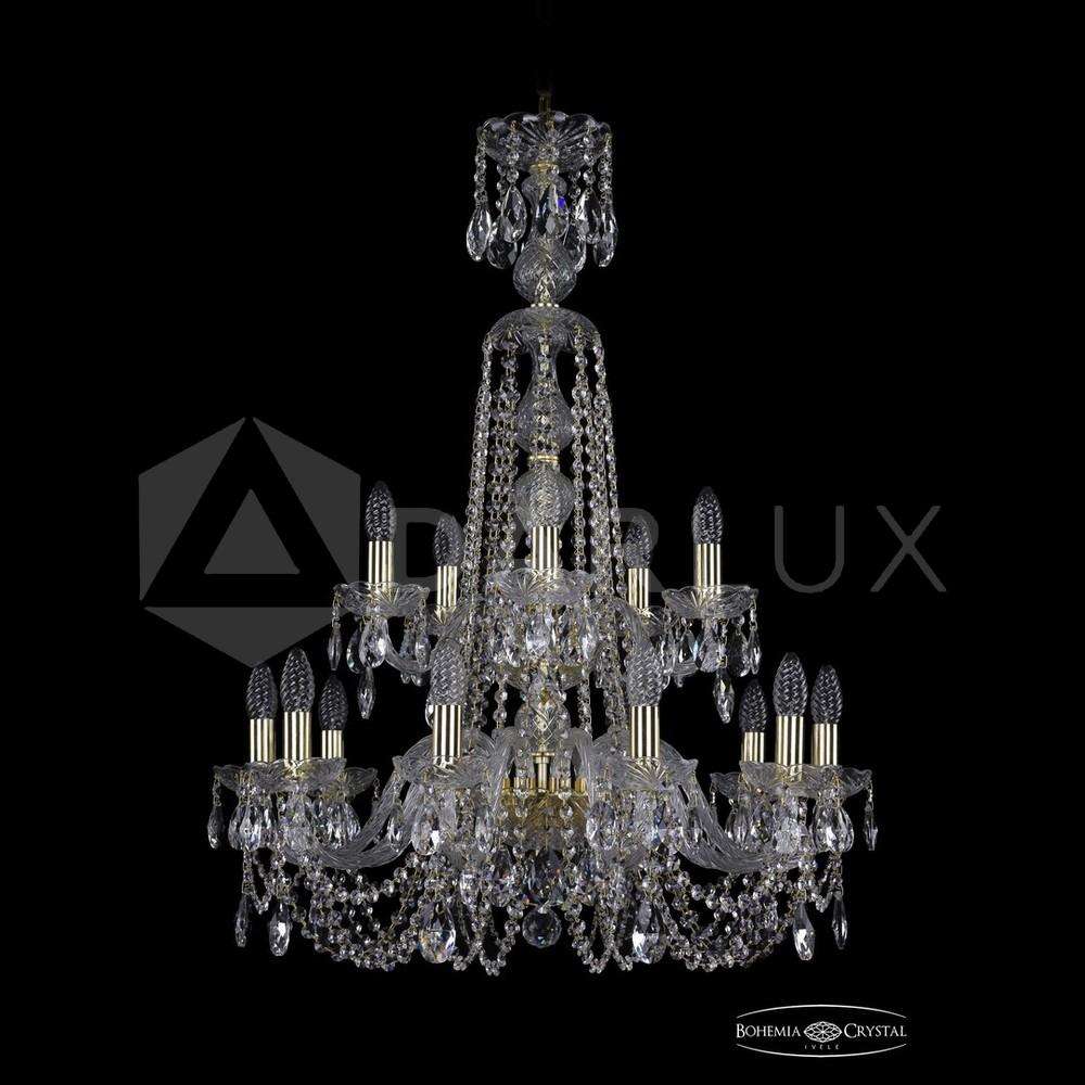 Люстра хрустальная 1402/10+5/240/XL-90/2d G Bohemia Ivele Crystal