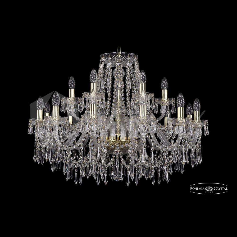 Люстра хрустальная 1403/12+6/300 G Bohemia Ivele Crystal